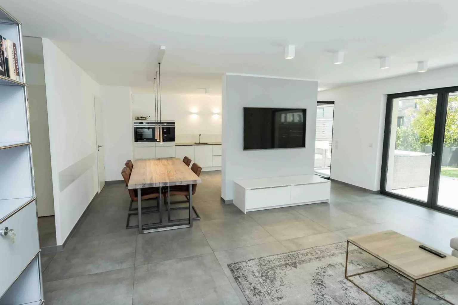 Wohn- und Essbereich – Gartenmaisonette am Heerdter Busch