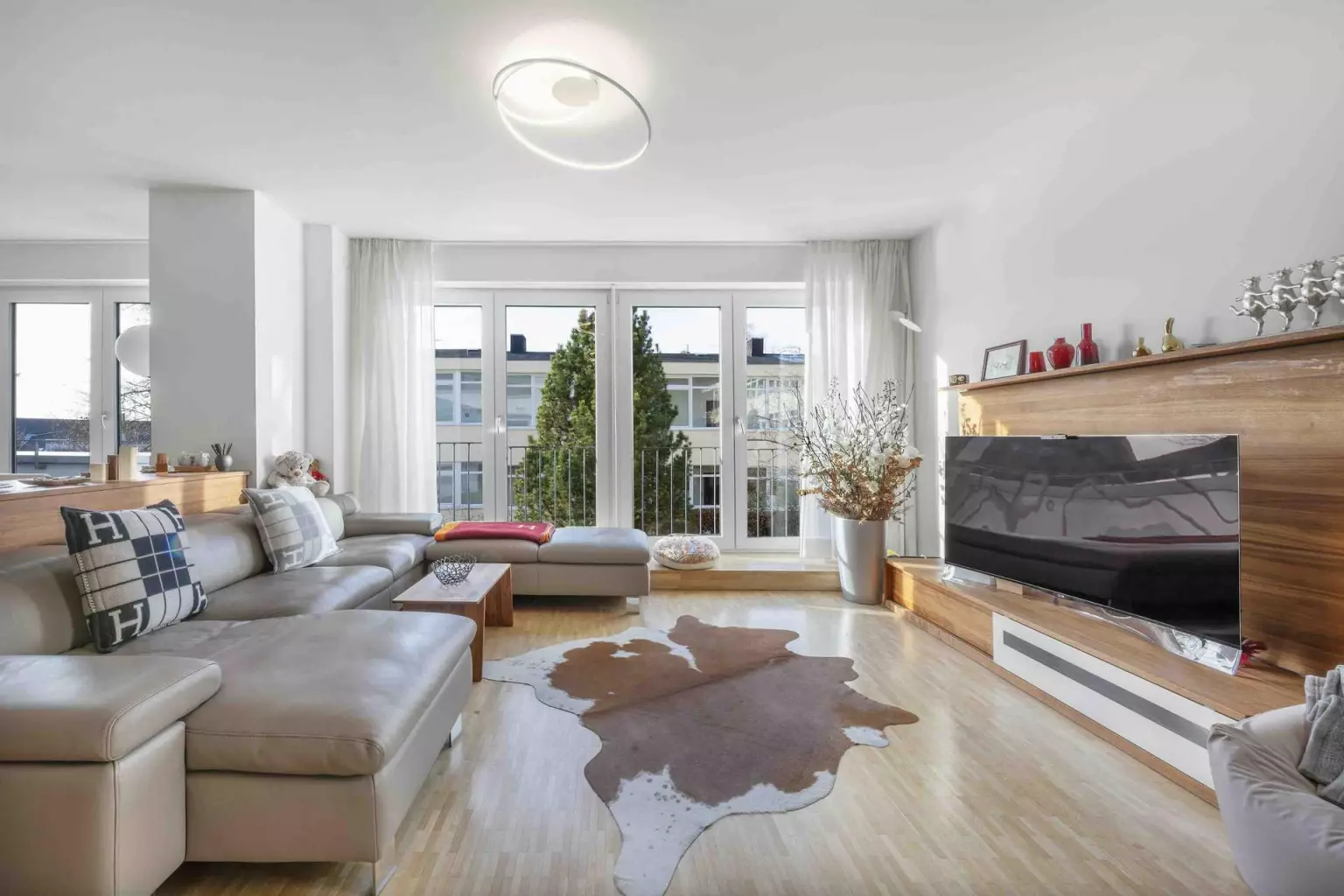 Wohnzimmer – Moderne Terrassenwohnung
